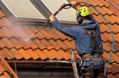 Démoussage et hydrofuge de toiture à Glandage